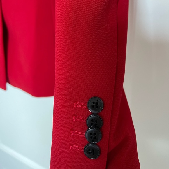 H&M Red Double-Button Blazer Size 12 - Picture 6 of 7